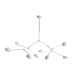 Drop Chandelier takkrona, Vit