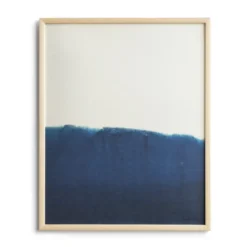 Dyeforindigo ocean 1 poster 40x50 cm, Blå-vit