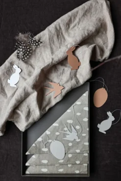 Easter Deco ägg påskdekoration 4-pack, Cafe au lait