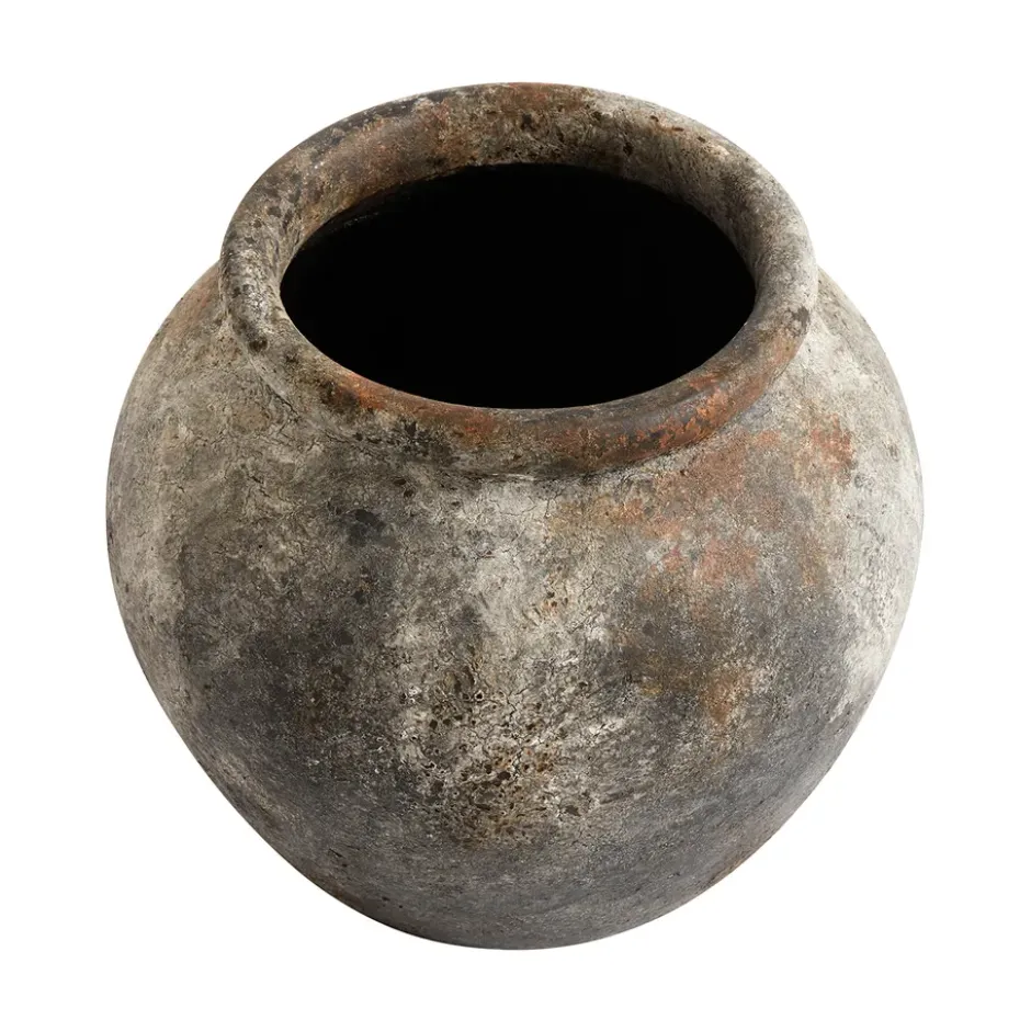 Echo kruka Ø30 cm h25 cm, Rost-grå