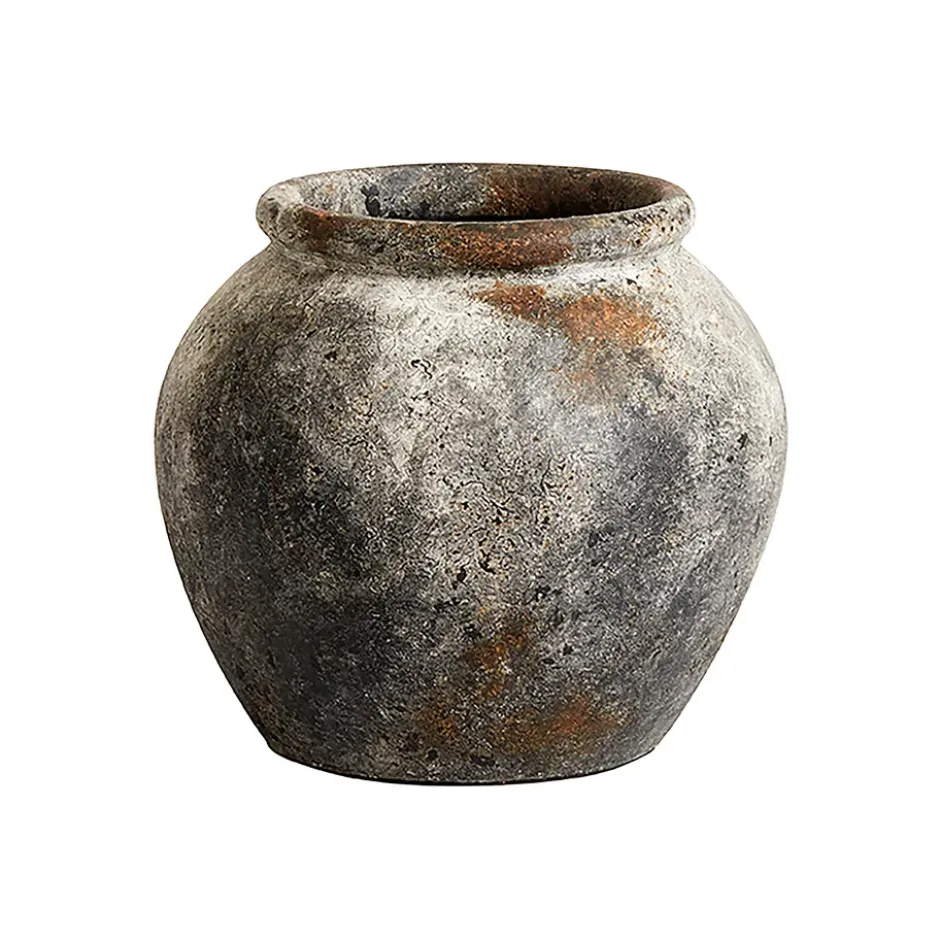 Echo kruka Ø30 cm h25 cm, Rost-grå