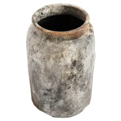 Echo kruka Ø26 cm h40 cm, Rost-grå
