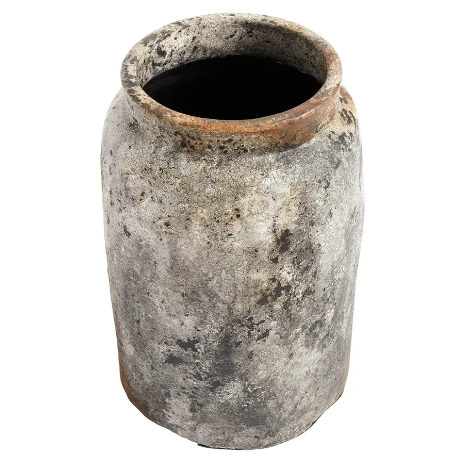 Echo kruka Ø26 cm h40 cm, Rost-grå