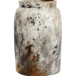 Echo kruka Ø26 cm h40 cm, Rost-grå