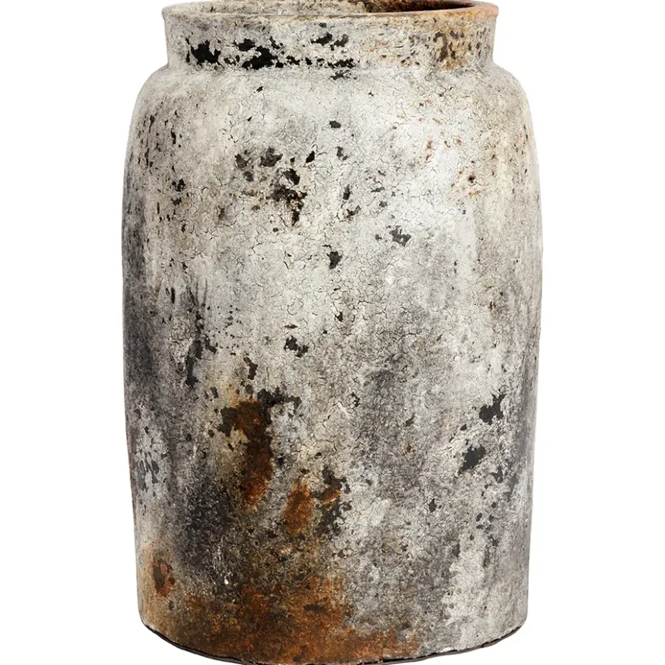 Echo kruka Ø26 cm h40 cm, Rost-grå