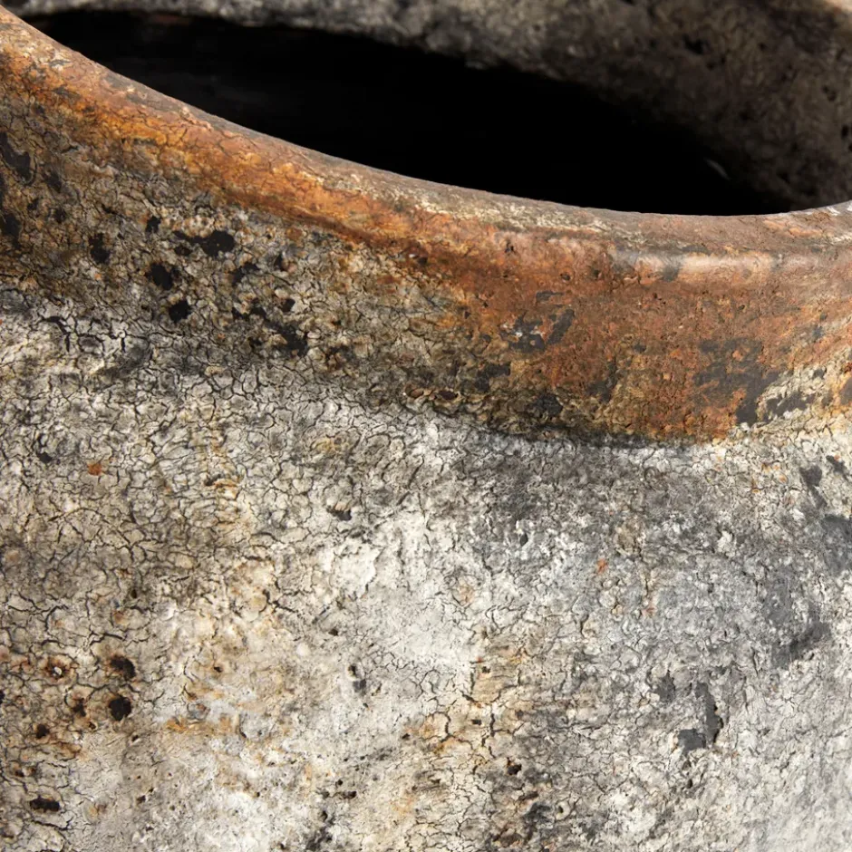 Echo kruka Ø28 cm, Rost-grå