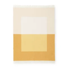 Echo pläd 130x170 cm, Yellow