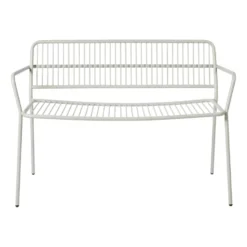 Eden bänk med armstöd, Beige grey