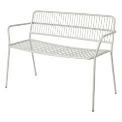 Eden bänk med armstöd, Beige grey