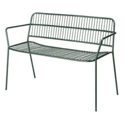 Eden bänk med armstöd, Forest green