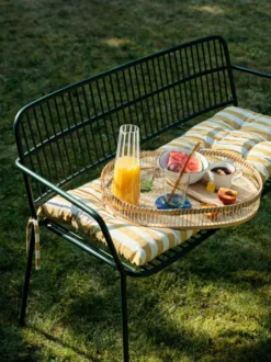 Eden bänk med armstöd, Forest green