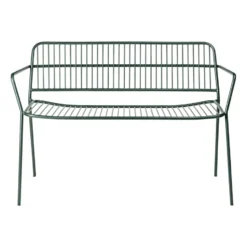 Eden bänk med armstöd, Forest green