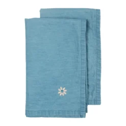 Eden denim tygservett 45x45 cm 2-pack, Blå
