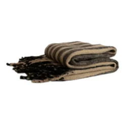 Edien pläd 125x150 cm, Svart-beige