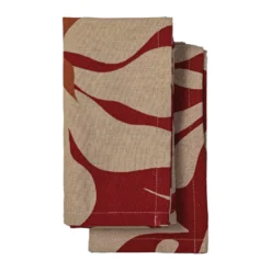 Edith kökshandduk 50x70 cm 2-pack, Vinröd