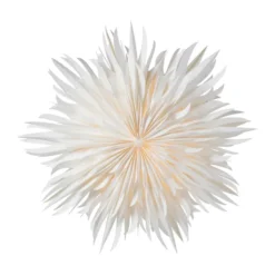 Eldig julstjärna Ø70 cm, Vit