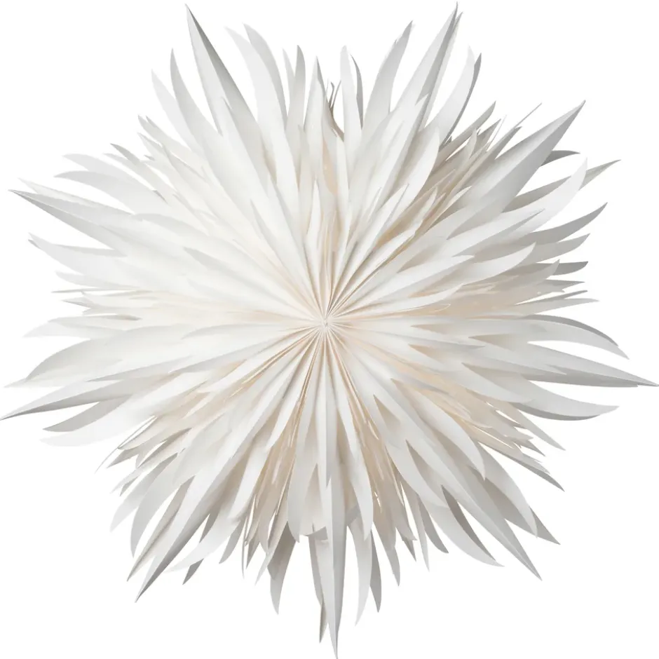 Eldig julstjärna Ø52 cm, vit