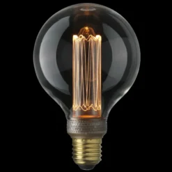 E27 LED laser filament glob dimbar, 9,5 cm, E27