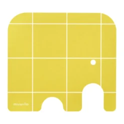 Elephant glasunderlägg 11x10 cm, Yellow