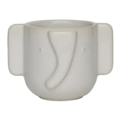 Elephant kruka Ø9,6 cm, Offwhite