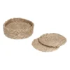 Elin glasunderlägg Ø10,5 cm 6-pack, Naturgrå
