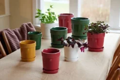 Elise kruka S Ø14 cm, Vinröd