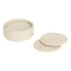 Ella glasunderlägg Ø10,5 cm 6-pack, Pure white