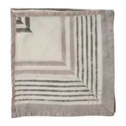 Ella servett 50x50 cm, Grey checkered