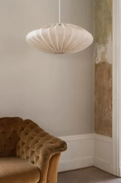 Ellipse lampskärm 65 cm linne, Natural