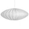 Ellipse lampskärm 65 cm linne, Vit