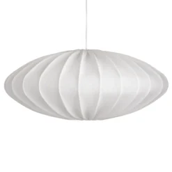Ellipse lampskärm 65 cm linne, Vit