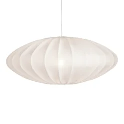 Ellipse lampskärm 65 cm linne, Vit