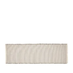 Elouise löpare 140 cm, Benvit-svart