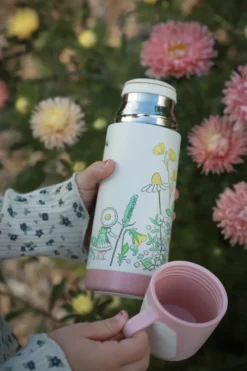 Elsa Beskow Blomsterfesten termos 35 cl, Vit