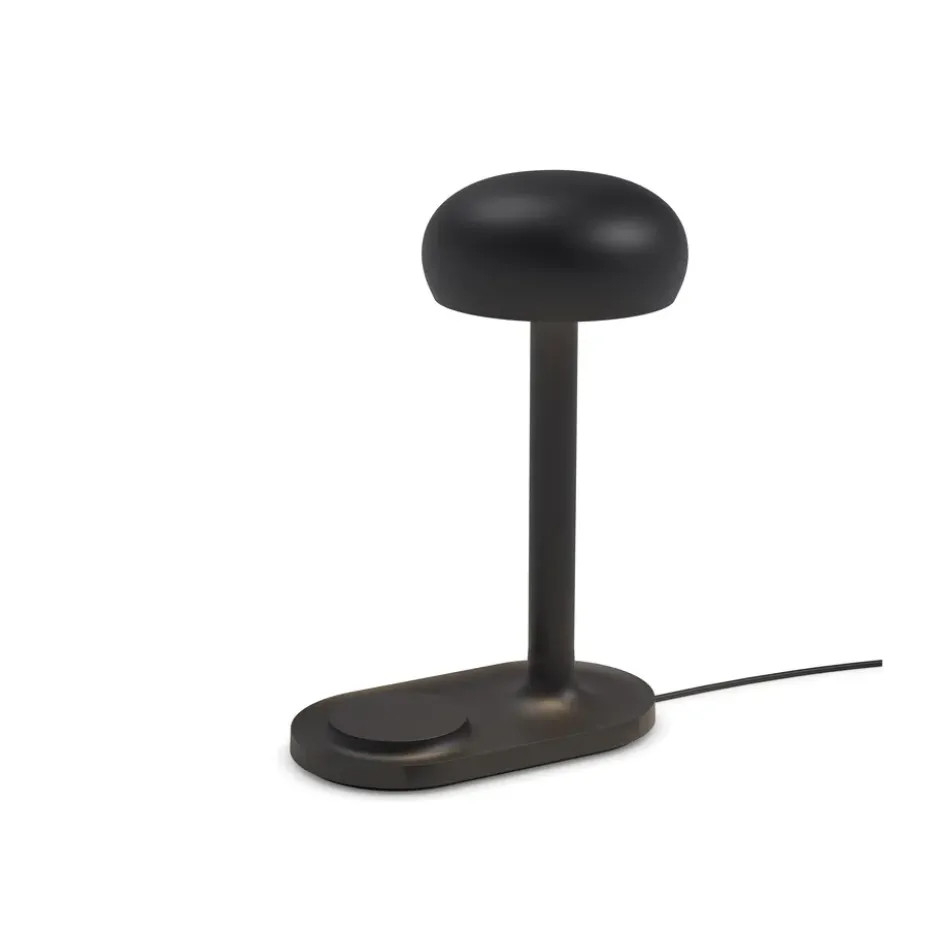 Emendo bordslampa med Qi-laddare, Black