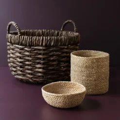 Emil förvaringskorg 3-pack small, Natur