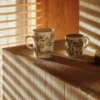 Emilia mugg 50 cl, Svart-vit