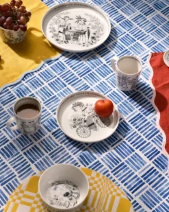 Emilia skål Ø13 cm, Svart-vit