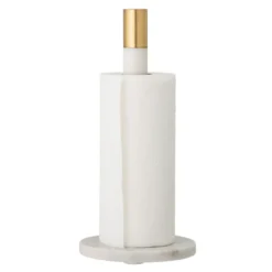 Emira hushållspappershållare marmor 32 cm, Vit