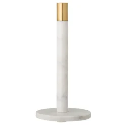 Emira hushållspappershållare marmor 32 cm, Vit