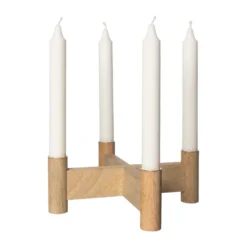 Ernst adventsljusstake Ø22x8 cm, Natur