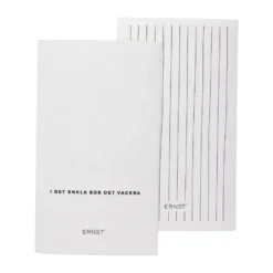 Ernst disktrasa citat/randig 2-pack, Vit