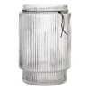 Ernst glasvas räfflad klar, Ø19,5 cm x H28 cm
