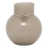Ernst glasvas rund beige, H10 cm Ø9 cm