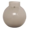 Ernst glasvas rund beige, H22 cm Ø21 cm