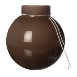 Ernst glasvas rund brun, H25 cm Ø24 cm