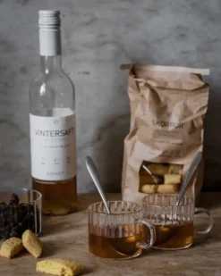 Ernst glögglas räfflat 10 cl, Klar