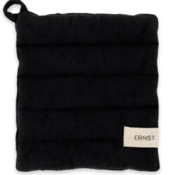 Ernst grytlapp bomull, Svart