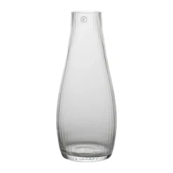 Ernst karaff räfflat glas, Klar, Ø8x19 cm