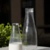 Ernst karaff räfflat glas, Klar, Ø10x28 cm